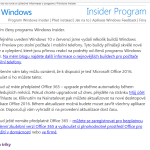 Oznámení MS Office 2016 emailem členům Insider programu